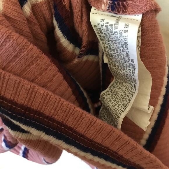 Forever 21 Dusty Pink mixed Striped T-shirt Dress - Picture 8 of 9